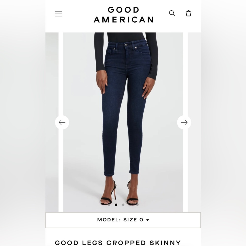 Good American Good Legs Crop Skinny Jeans
